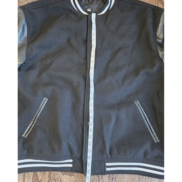 CSG Rally Varsity Jacket Mens 2XL Black White NWT - Picture 6 of 12